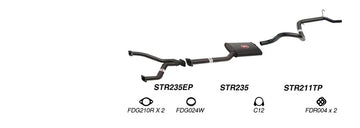 Redback Exhaust 2 1/2" Cat Back System for Ford Falcon (01/1991 - 08/1998), Fairmont (01/1991 - 08/1998) - Brixton 4x4 - Buy Online Now!